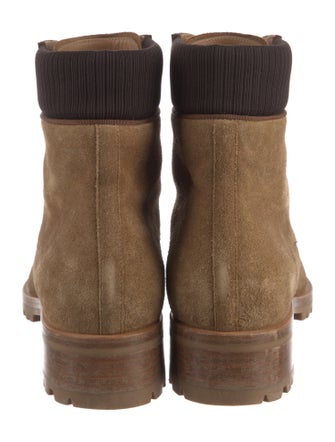 Christian Louboutin Suede Lace-Up Boots