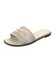 Christian Dior Leather Lasercut Accents Slides