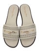 Christian Dior Leather Lasercut Accents Slides