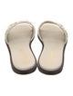 Christian Dior Leather Lasercut Accents Slides