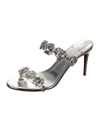 Christian Louboutin Just Jewel 85 Leather Slides