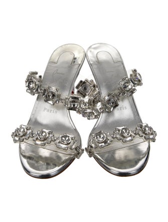 Christian Louboutin Just Jewel 85 Leather Slides