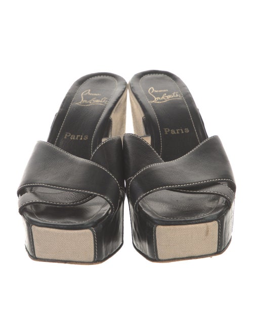 Christian Louboutin Leather Slides