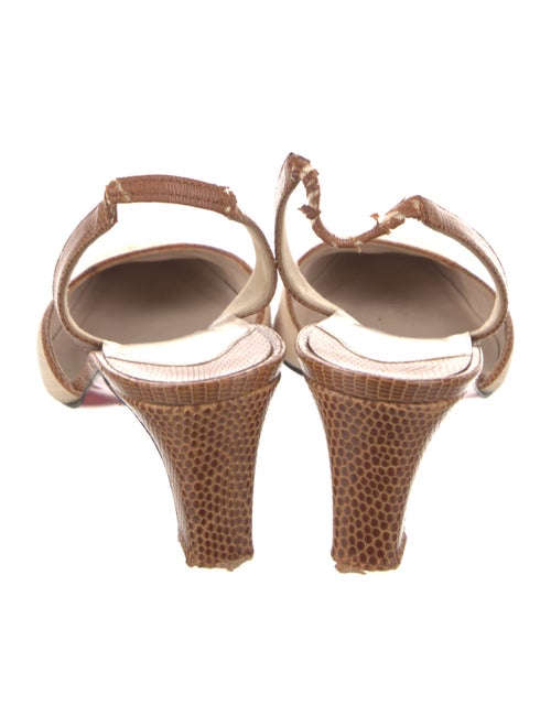 Christian Louboutin Canvas Slingback Pumps