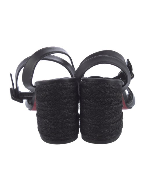 Christian Louboutin Leather Cutout Accent Sandals