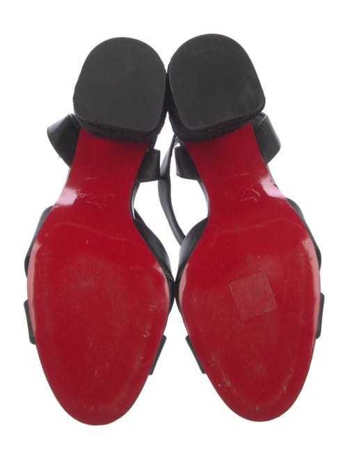 Christian Louboutin Leather Cutout Accent Sandals