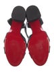 Christian Louboutin Leather Cutout Accent Sandals