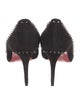 Christian Louboutin Spike Accents Suede Pumps
