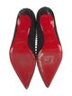 Christian Louboutin Spike Accents Suede Pumps