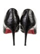 Christian Louboutin Embossed Leather D'Orsay Pumps
