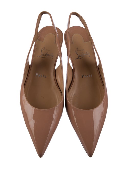 Christian Louboutin Patent Leather Slingback Flats