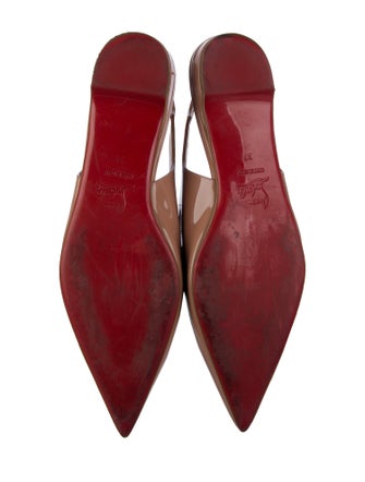 Christian Louboutin Patent Leather Slingback Flats