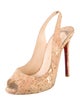 Christian Louboutin Printed Slingback Pumps