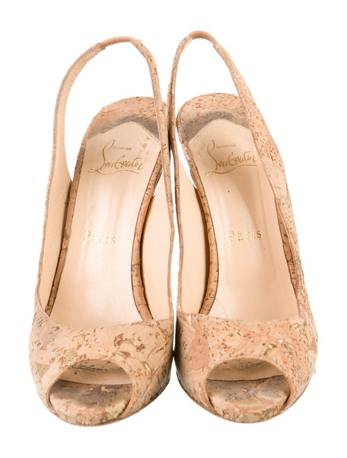 Christian Louboutin Printed Slingback Pumps