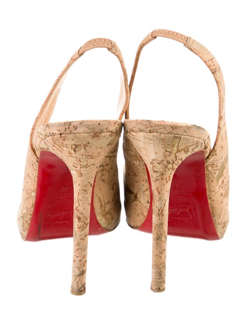 Christian Louboutin Printed Slingback Pumps