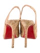Christian Louboutin Printed Slingback Pumps