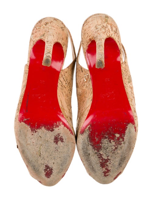 Christian Louboutin Printed Slingback Pumps