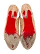 Christian Louboutin Printed Slingback Pumps