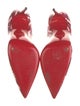 Christian Louboutin Patent Leather Floral Print Pumps
