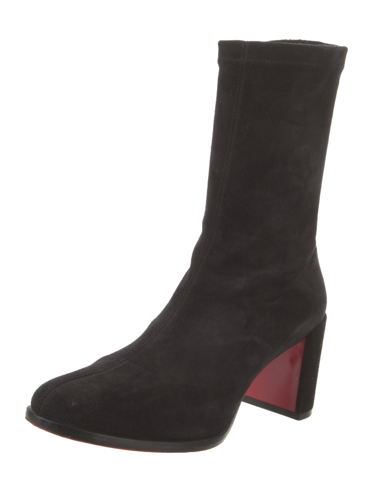 Christian Louboutin Suede Sock Boots