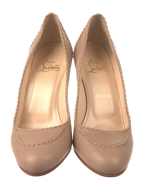 Christian Louboutin Leather Braided Accents Pumps