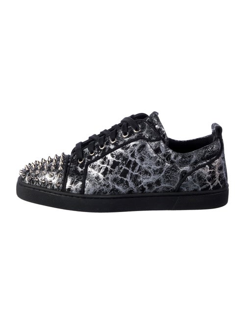 Christian Louboutin Printed Studded Accents Sneakers