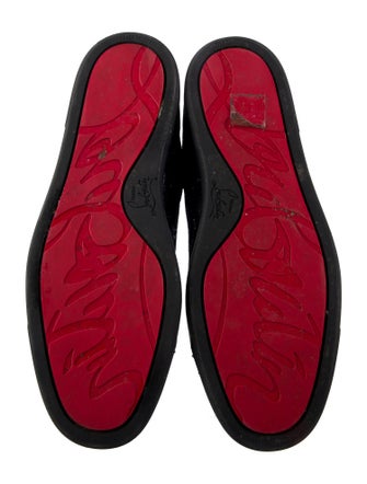 Christian Louboutin Printed Studded Accents Sneakers