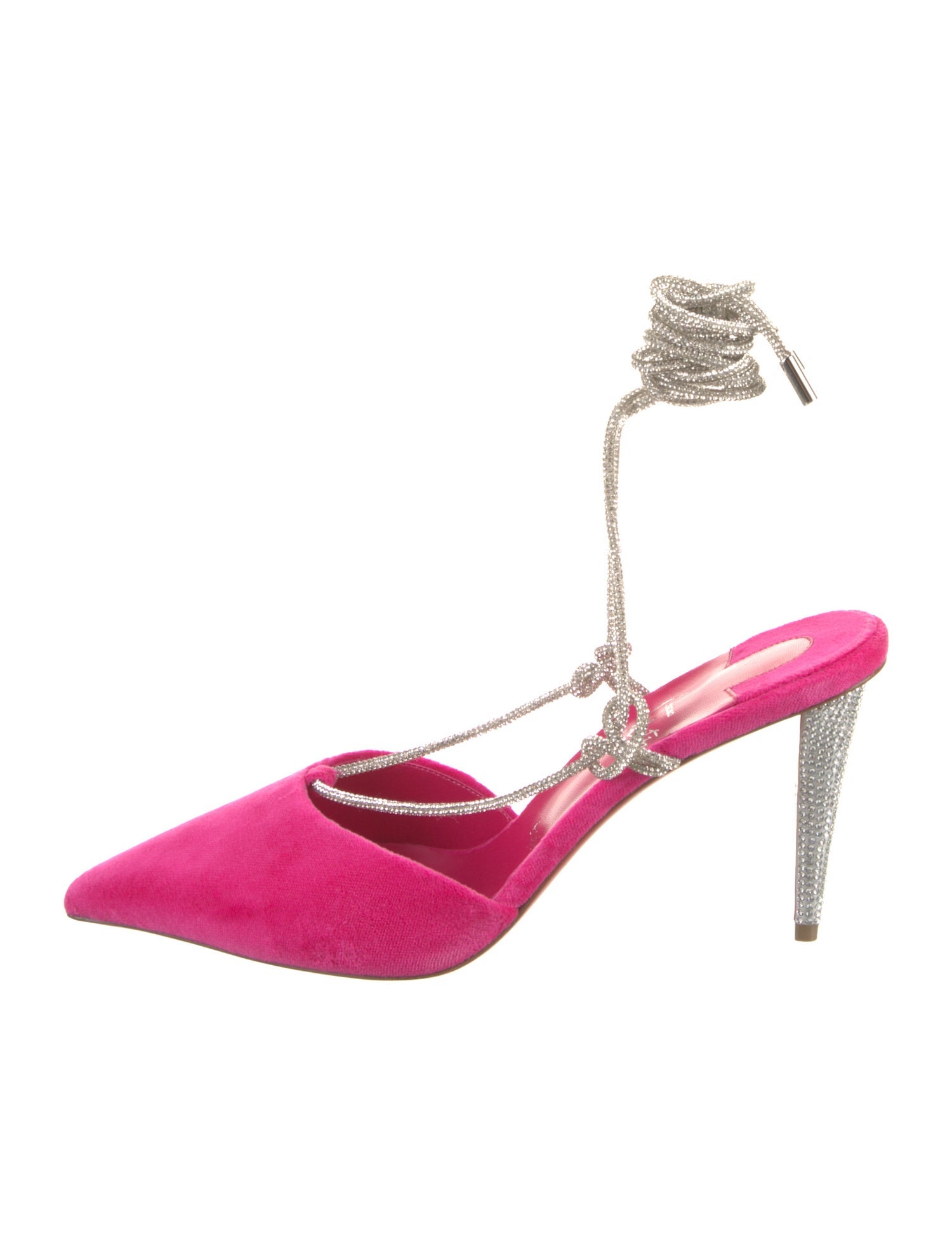 Christian Louboutin Velvet Printed T-Strap Pumps