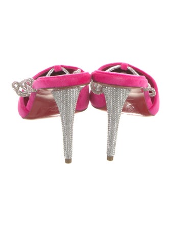 Christian Louboutin Velvet Printed T-Strap Pumps