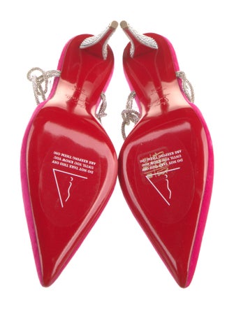 Christian Louboutin Velvet Printed T-Strap Pumps