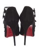 Christian Louboutin Suede Cutout Accent Pumps
