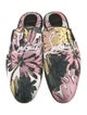 Christian Louboutin Printed Embroidered Accent Slippers