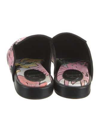 Christian Louboutin Printed Embroidered Accent Slippers