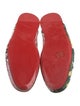 Christian Louboutin Printed Embroidered Accent Slippers