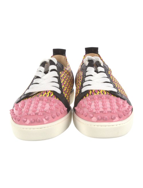 Christian Louboutin Spike Accents Printed Sneakers