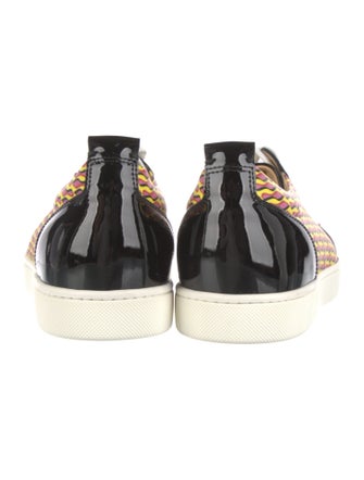 Christian Louboutin Spike Accents Printed Sneakers