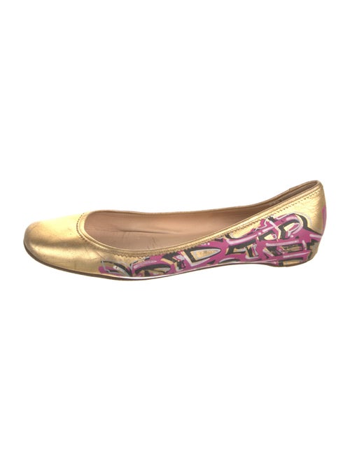 Christian Louboutin Leather Printed Ballet Flats