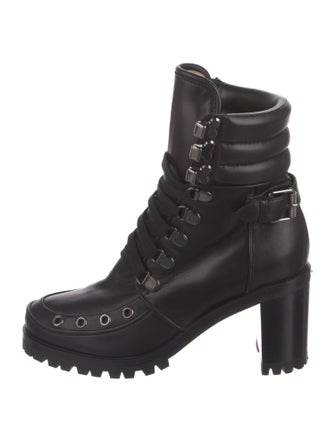 Christian Louboutin Leather Combat Boots