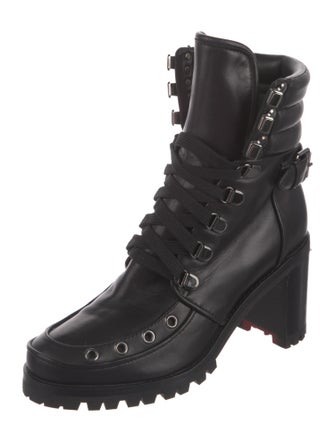 Christian Louboutin Leather Combat Boots