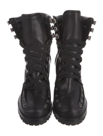 Christian Louboutin Leather Combat Boots