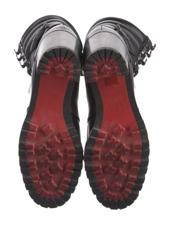 Christian Louboutin Leather Combat Boots