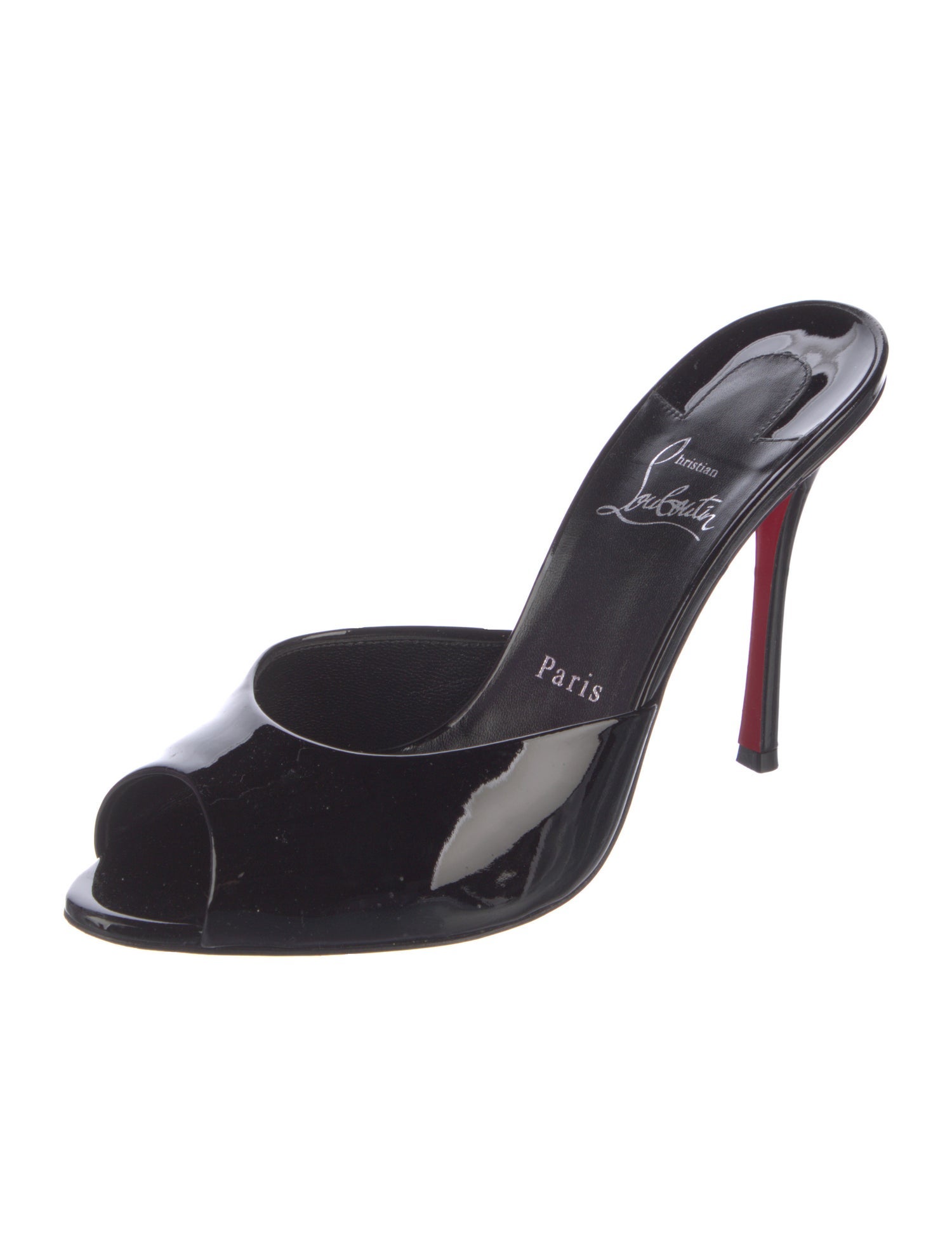 Christian Louboutin Patent Leather Mules