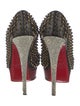 Christian Louboutin Leather Colorblock Pattern Pumps