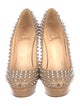 Christian Louboutin Spike Accents Leather Pumps