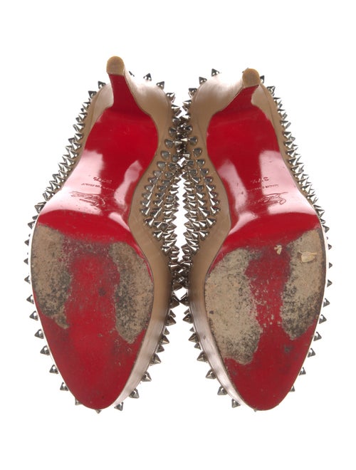 Christian Louboutin Spike Accents Leather Pumps
