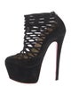 Christian Louboutin Leather Lasercut Accents Pumps