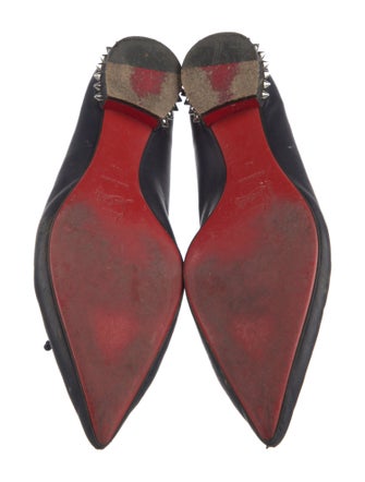 Christian Louboutin Spike Accents Leather Ballet Flats