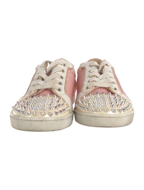 Christian Louboutin Spike Accents Printed Sneakers