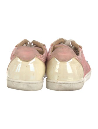 Christian Louboutin Spike Accents Printed Sneakers