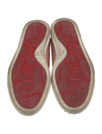 Christian Louboutin Spike Accents Printed Sneakers